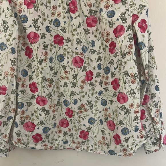 Talbots Red and Blue Casual Button Down Shirt - Picture 13 of 14